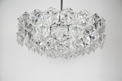 Facet Cut Crystal Kinkeldey Chandelier, Germany 1960