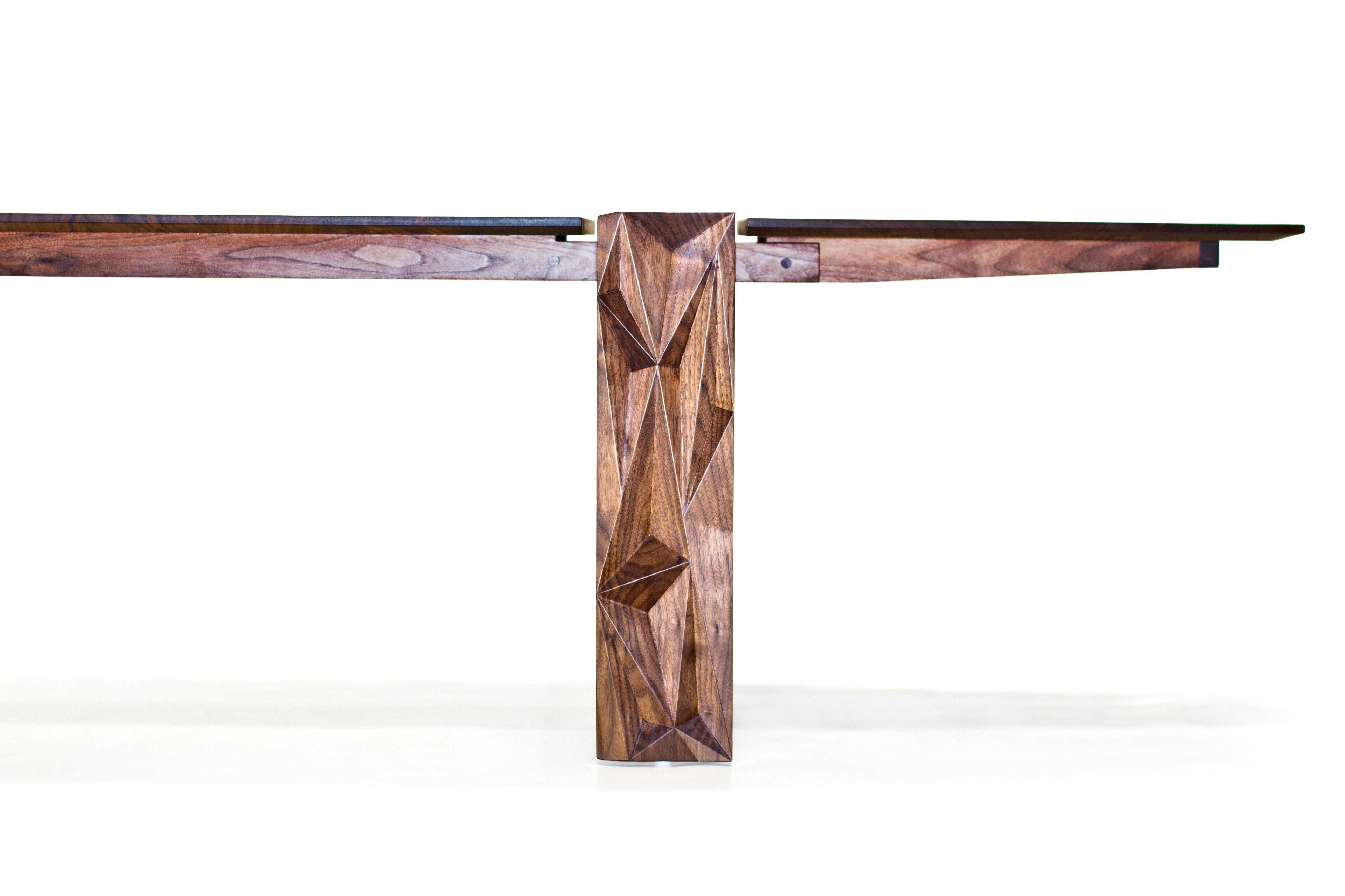 American Facet Dining Table in Oiled Walnut by Davin Larkin for Wooda For Sale