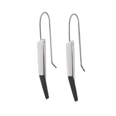 Facet Drop Earrings in Sterling Silver 925 by Leonie Simpson