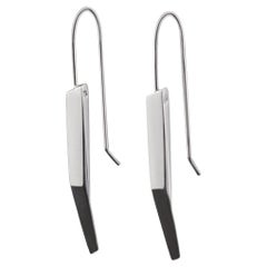 Facet Drop Earrings in Sterling Silver 925 by Leonie Simpson