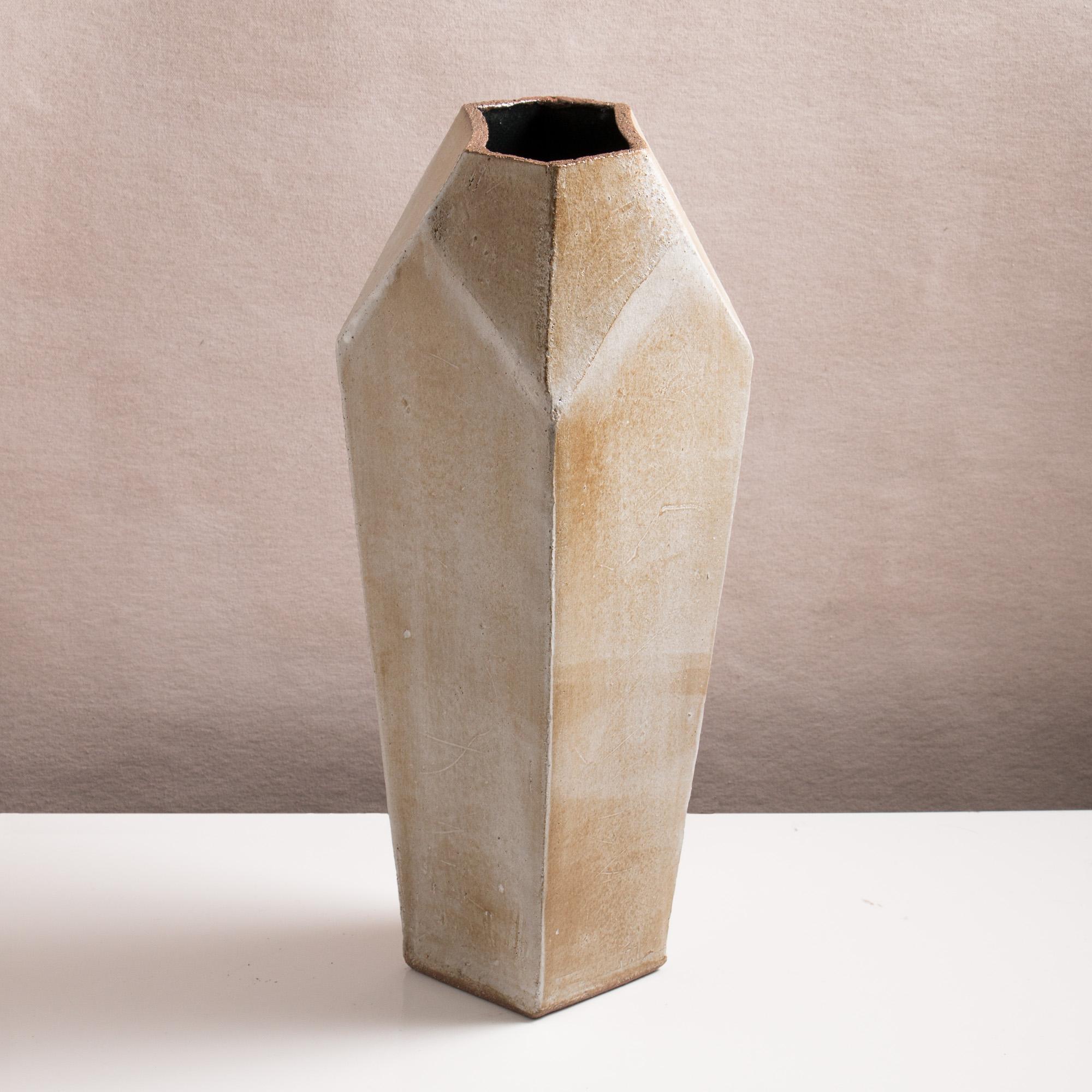 geometric slab vase