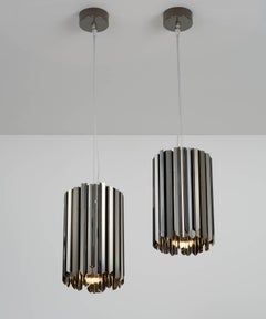 Facet Pendant in Polished Black Nickel, UL Listed by Tom Kirk