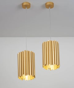 Facetten-Anhänger in Satin Gold, UL-gelistet von Tom Kirk