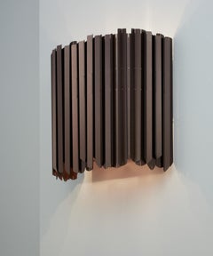 Facet Wall Light in Satin Bronze by Tom Kirk, UL Listed