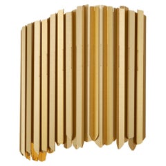 Facet Wall Light in Satin Gold by Tom Kirk, UL Listed