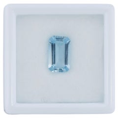 Faceted aquamarine octagon, 1.45 cts