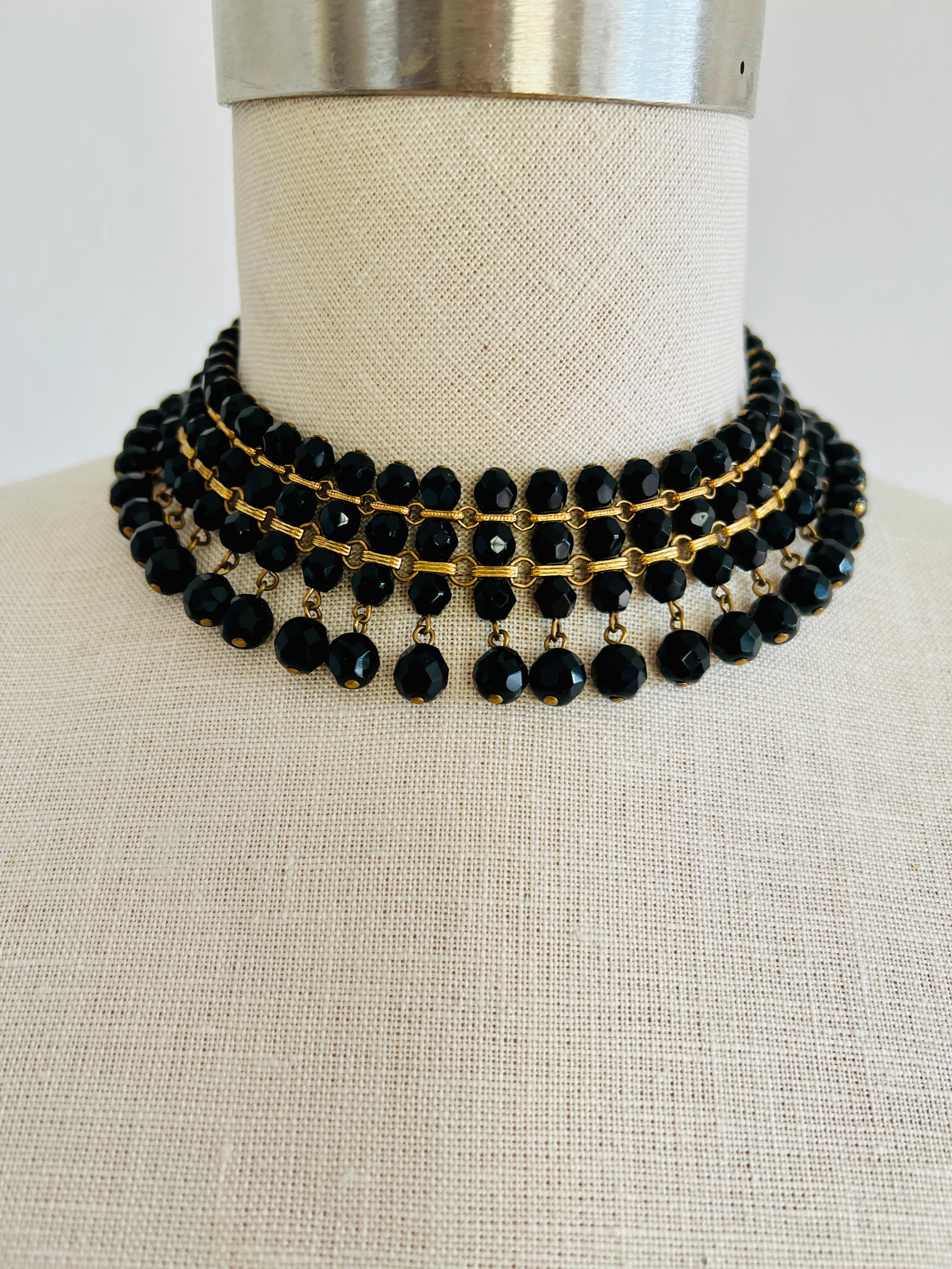 elegant black choker necklace