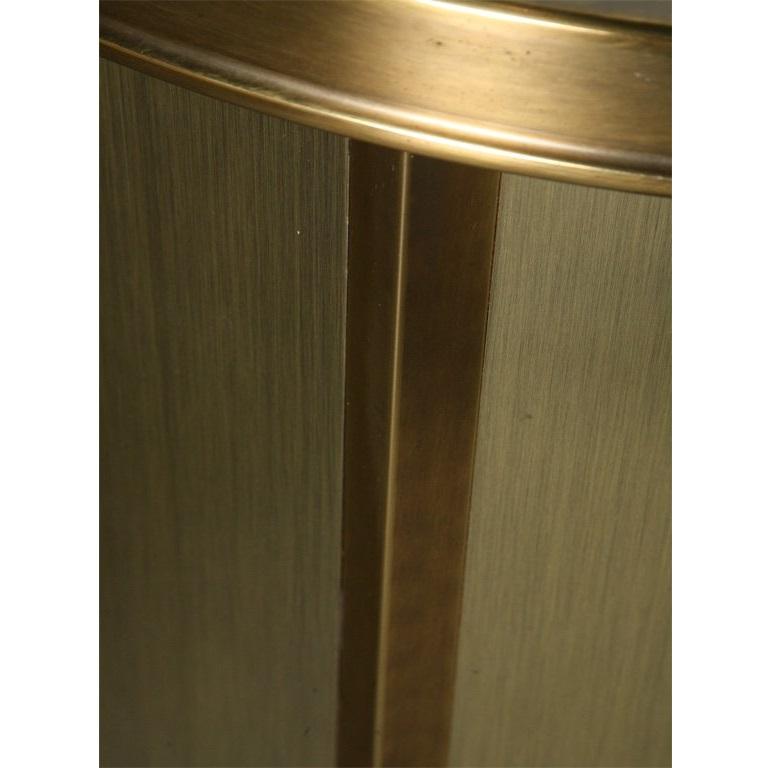 Late 20th Century Faceted Brass Dining Table Base by Bernard Rohne for Mastercraft