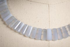 Faceted Chalcedony Beaded Necklace