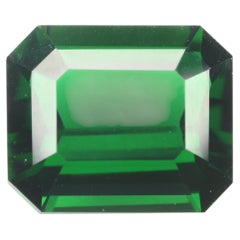 Facettierter Chromturmalin von basilgrüner Farbe, 3,55 ct