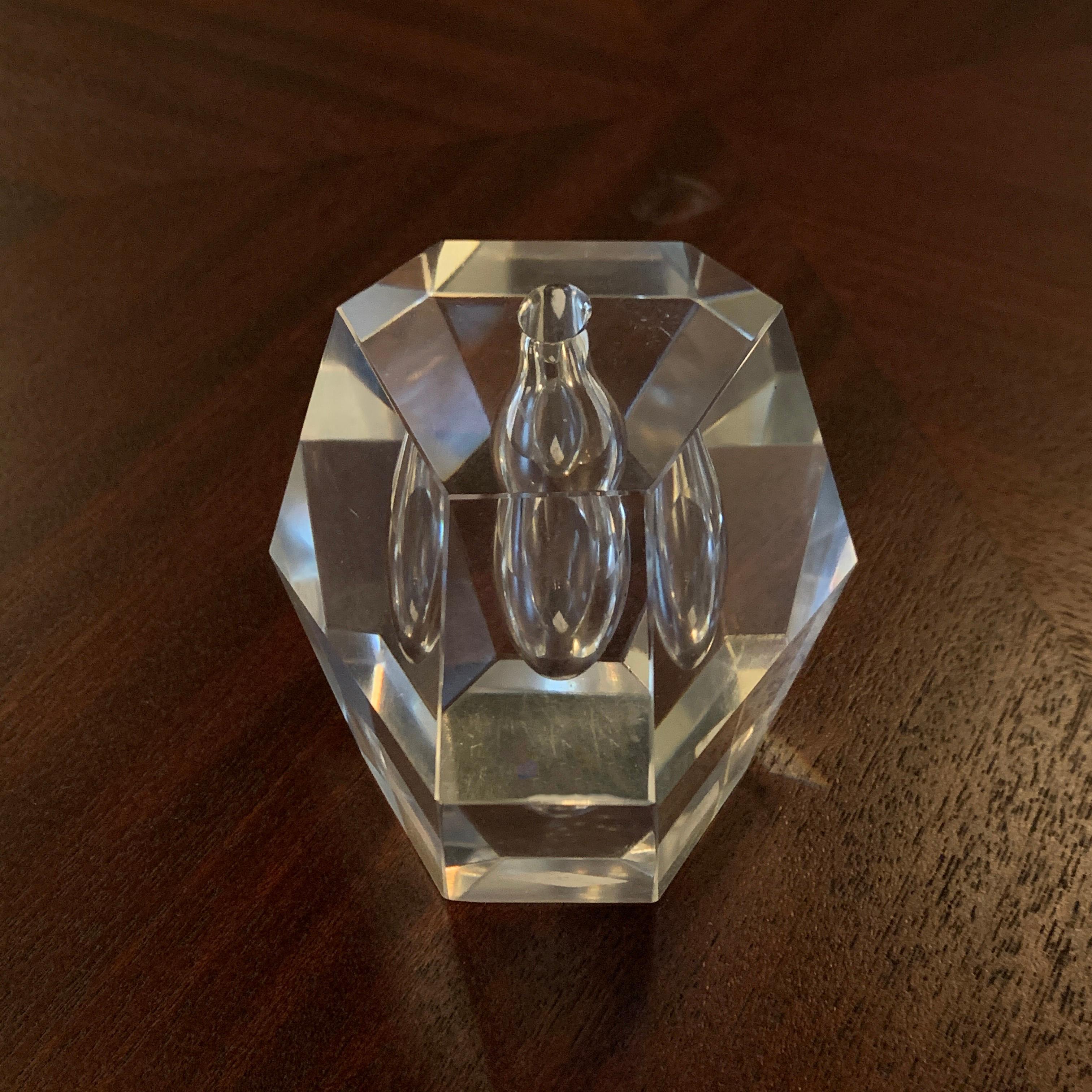 Facettierte Kristall-Knospenvase „Orchidee“ von Timo Sarpaneva für littala, Finnland im Angebot 1