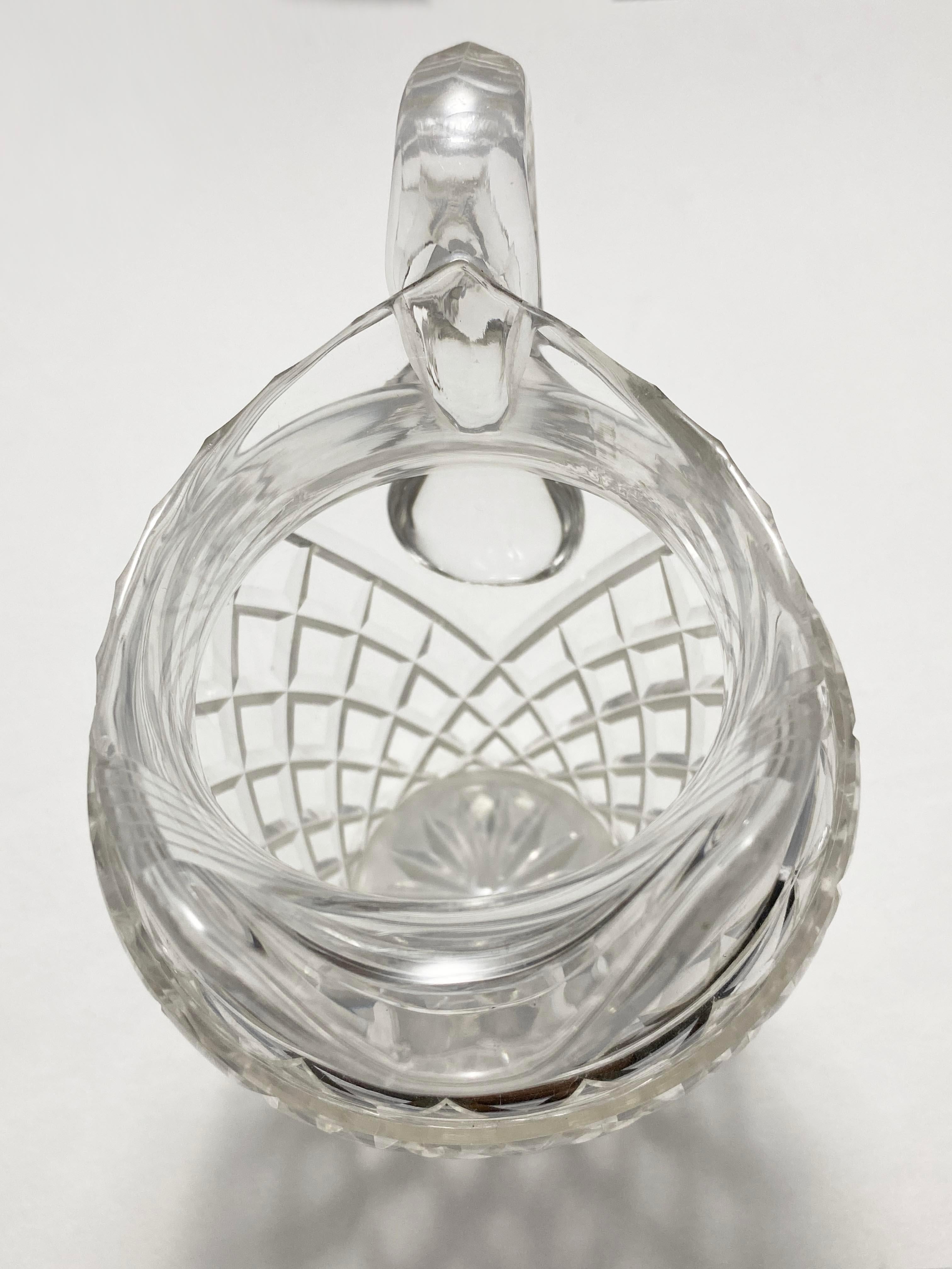 20th Century Faceted Crystal Pitcher from Andre Leon Talley's Private Collection For Sale