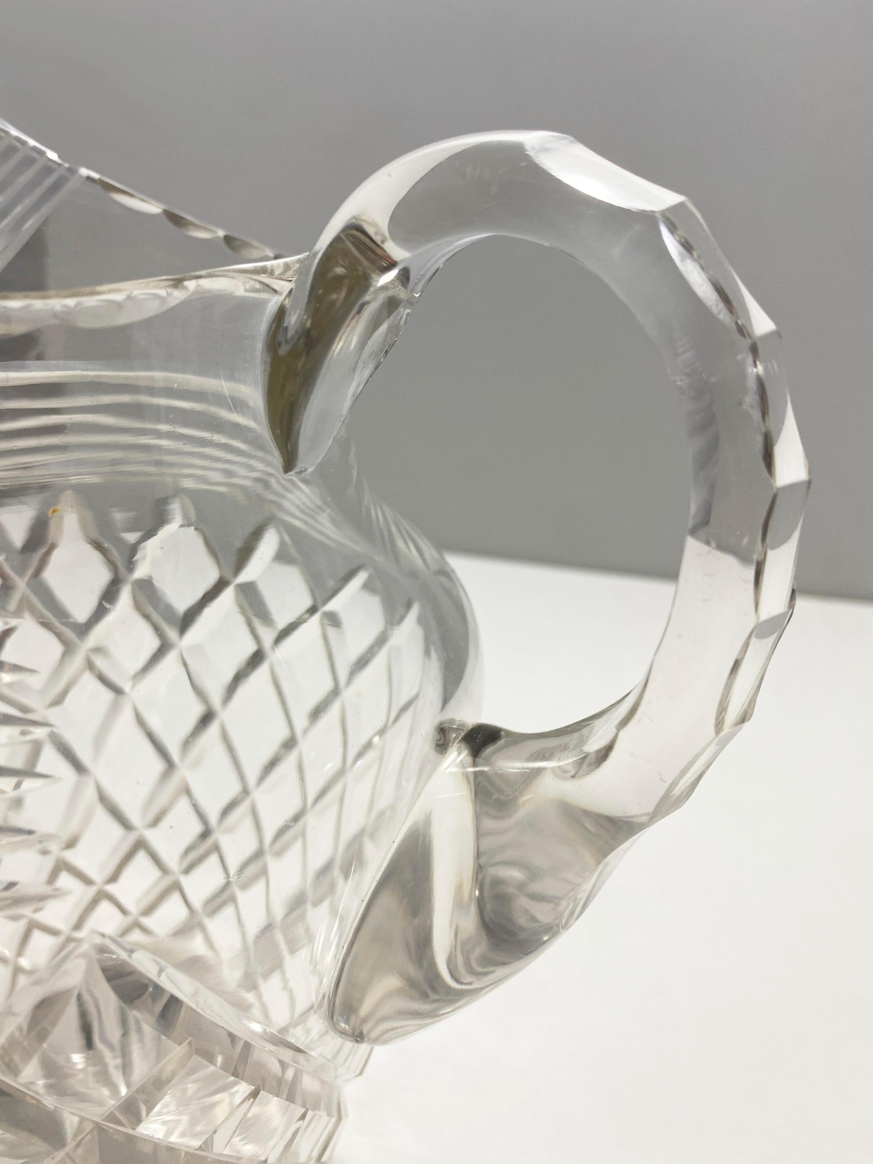 Faceted Crystal Pitcher from Andre Leon Talley's Private Collection For Sale 4