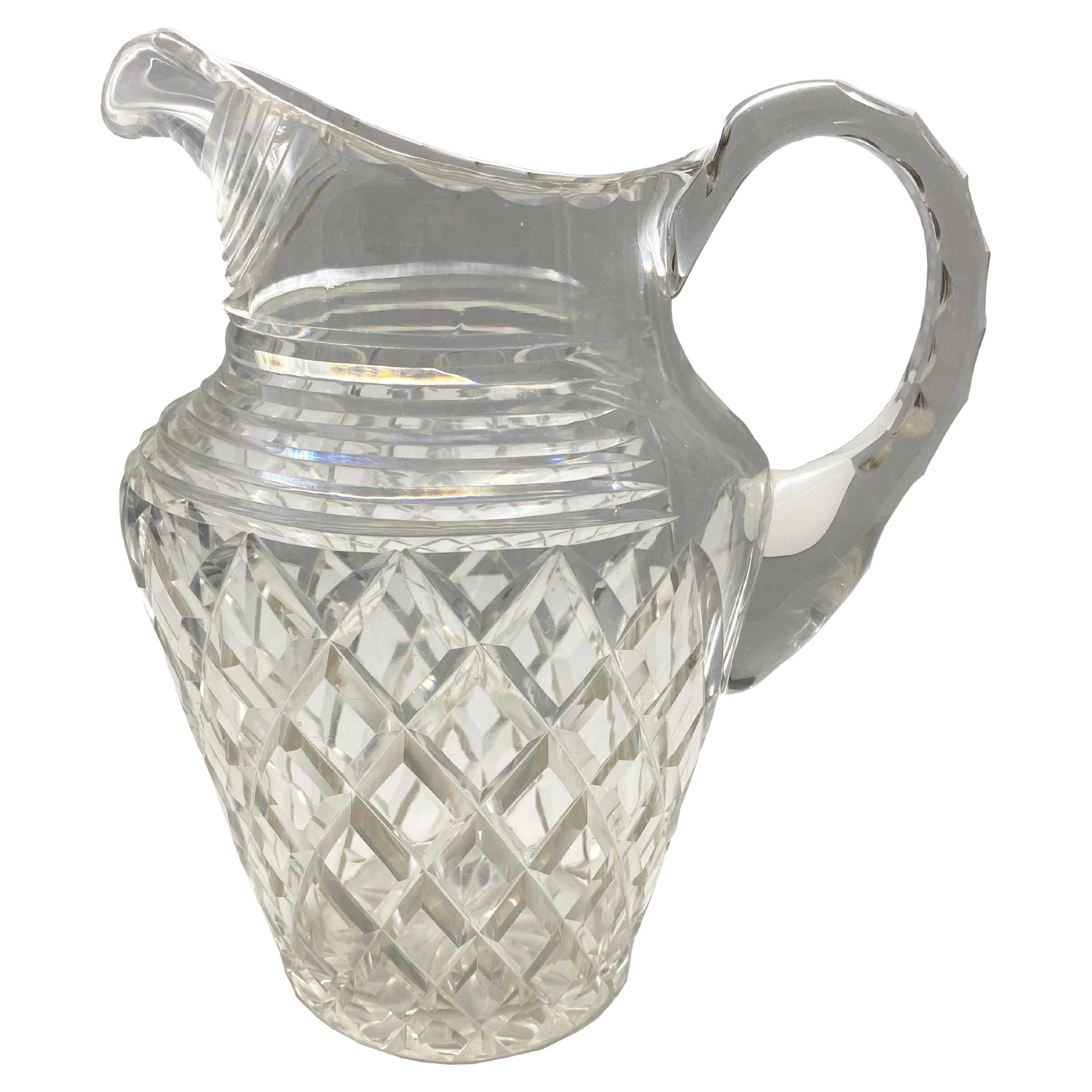 Faceted Crystal Pitcher from Andre Leon Talley's Private Collection