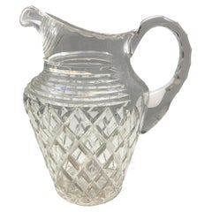Vintage Faceted Crystal Pitcher from Andre Leon Talley's Private Collection