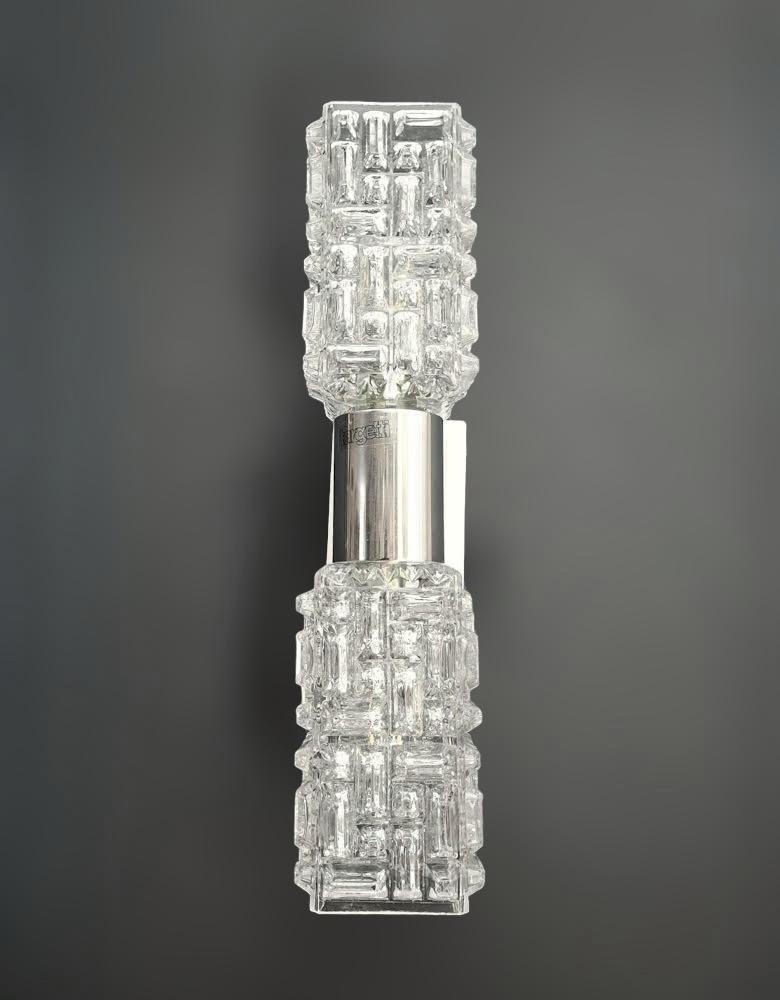 Italian Faceted Crystal Sconces by Targetti, 18 Available For Sale