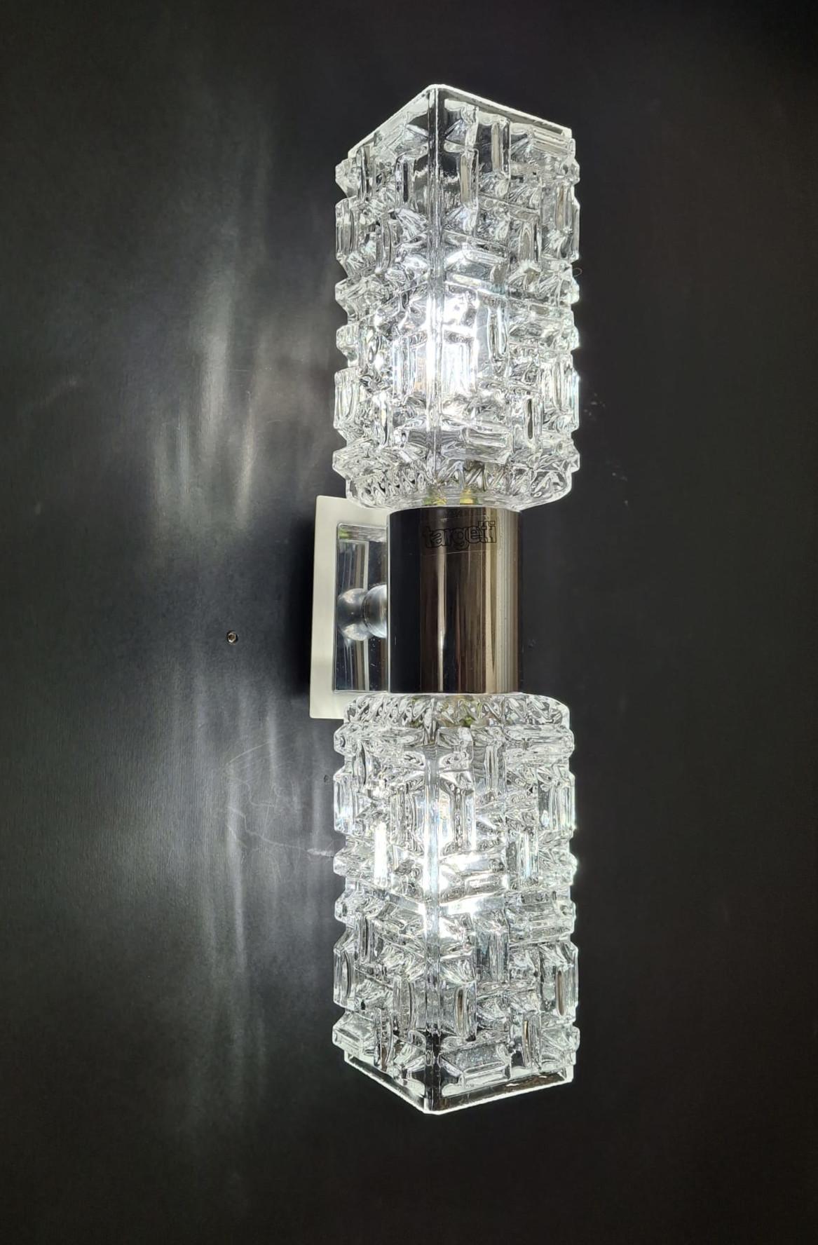 Faceted Crystal Sconces by Targetti, 18 Available In Good Condition For Sale In Los Angeles, CA