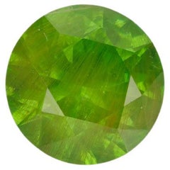 Faceted demantoid garnet, 0.48 ct