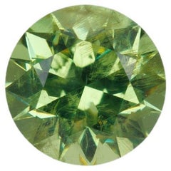Faceted demantoid garnet, 0.51 ct