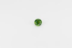 Faceted demantoid garnet, 0.65 ct