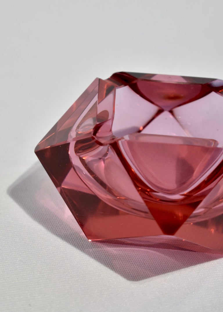 Faceted Glass Catchall at 1stDibs