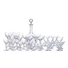 Faceted Glass - Set of 1 Bottle and 176 Glasses
