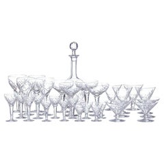 Faceted Glass - Set of 1 Bottle and 176 Glasses