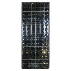 Faceted Glass Wall Mirror, Contemporary Design Inspired by the 1970s