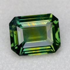 Faceted green sapphire, 1.53 ct