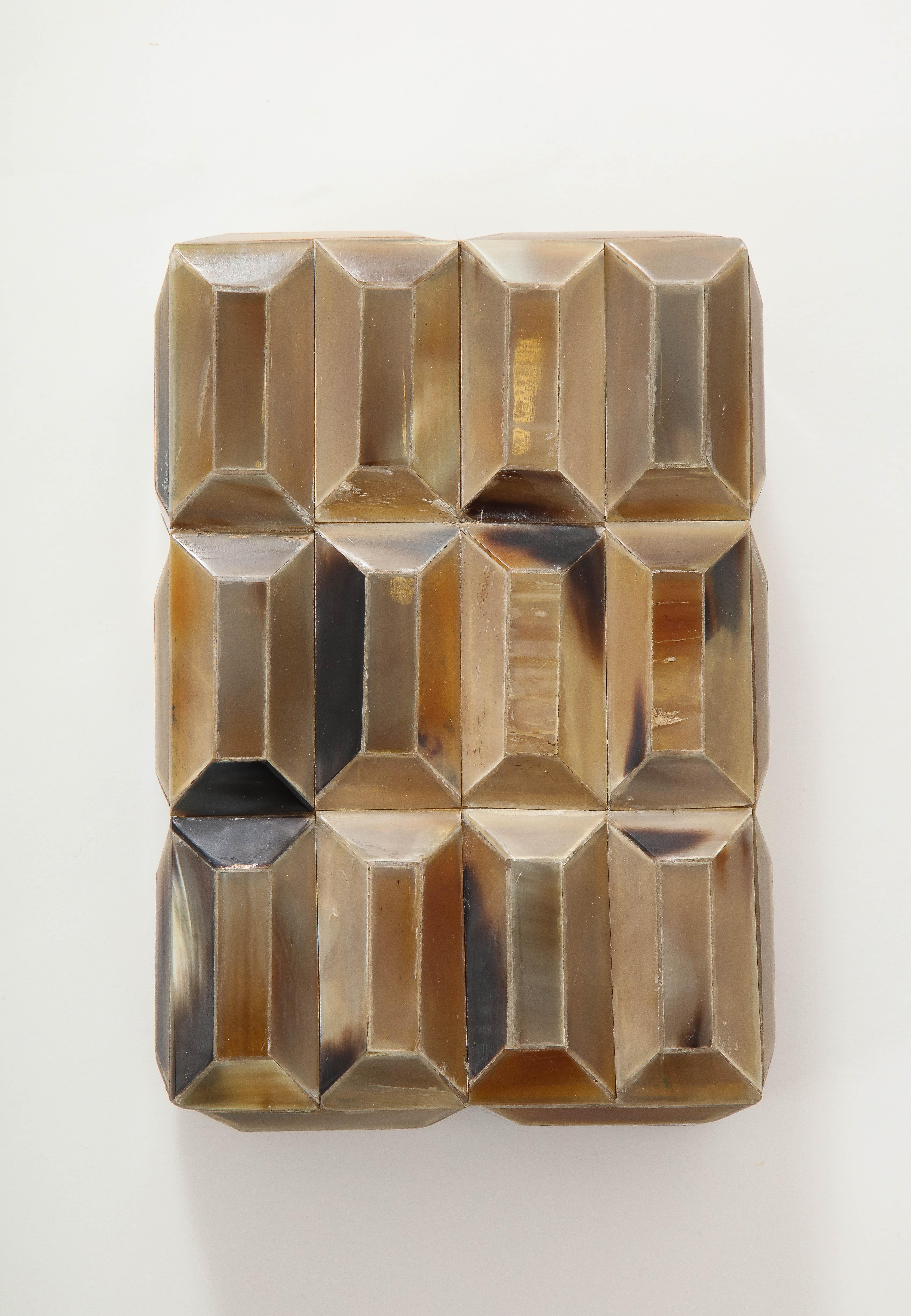 Contemporary Faceted Horn Box 