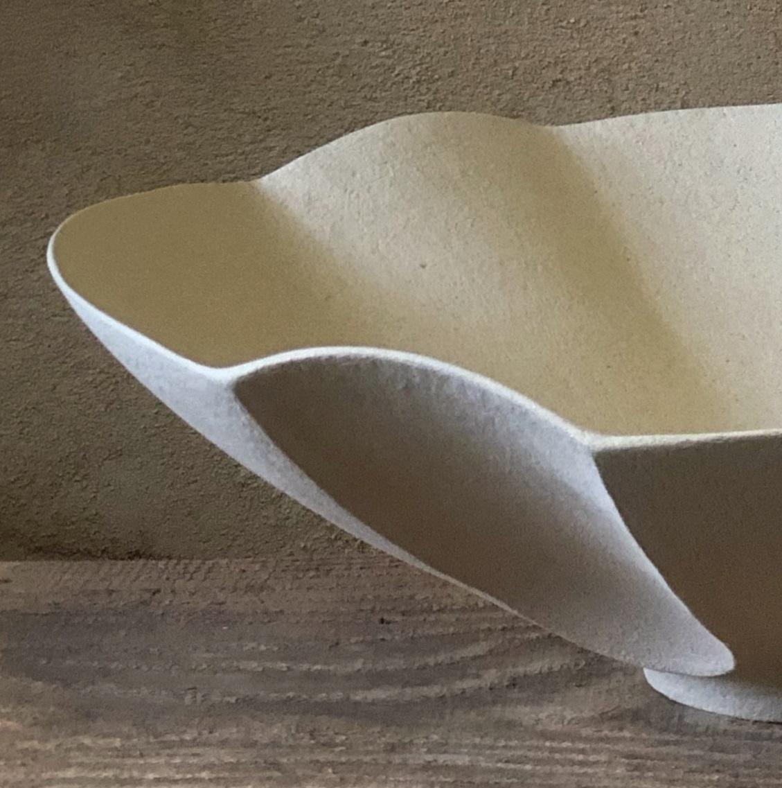 French Faceted Low Bowl by Sophie Vaidie For Sale