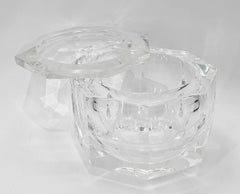 Faceted Lucite Ice Bucket attb to Alessandro Albrizzi, Italy 1970's