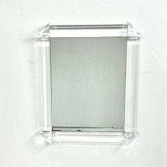 Faceted Lucite Wall Mirror
