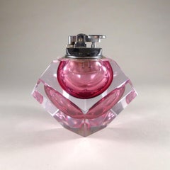 Faceted Murano Sommerso Glass Lighter