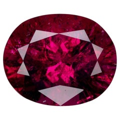 Tourmaline rubellite ovale facettée, 4.75 cts