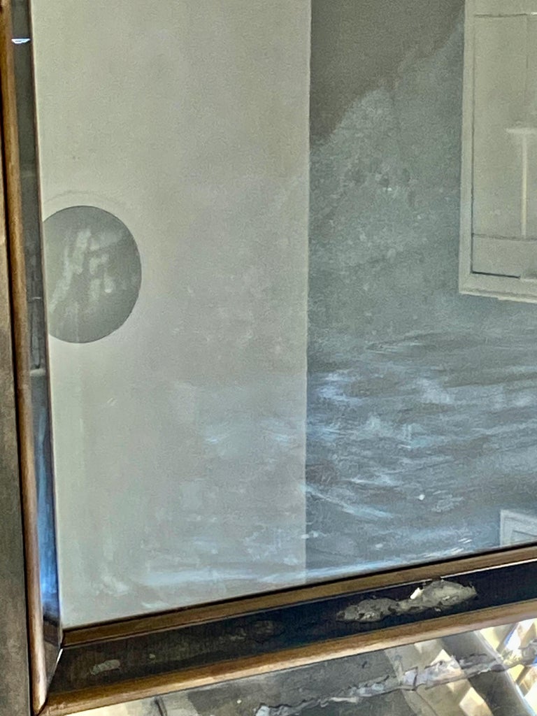 Specchio da parete sfaccettato con pannello ossidato anticato degli anni  '40 in vendita su 1stDibs | specchio antico ossidato, specchio ossidato