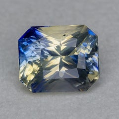 Faceted parti sapphire, 1.55 cts