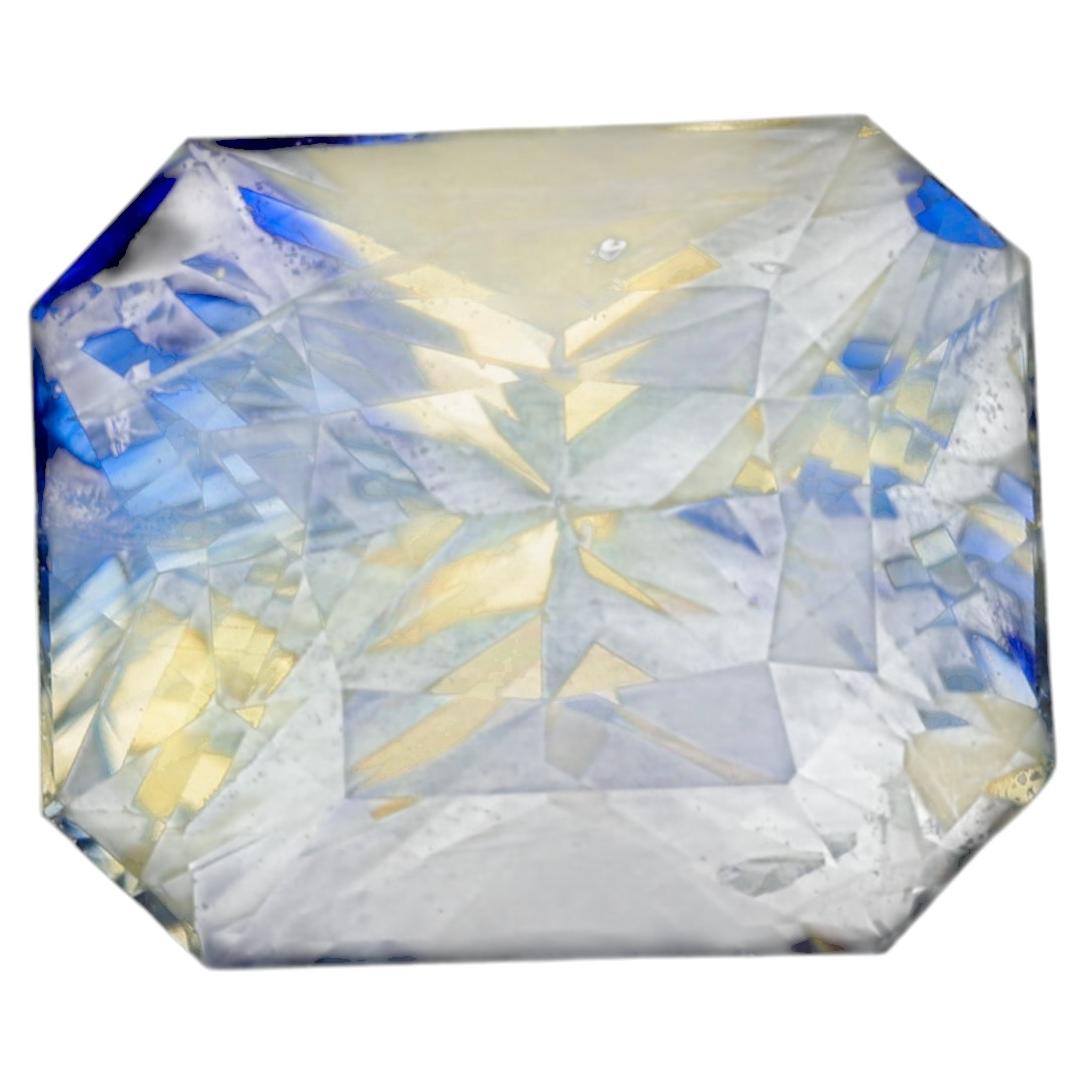 Faceted parti sapphire, 1.55 cts