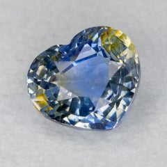 Faceted parti sapphire, 2 ct