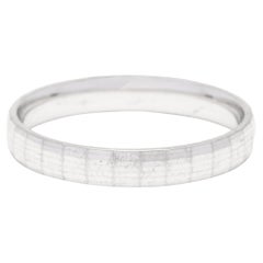 Alliance en platine à facettes, platine, bague en platine