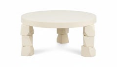 Faceted Postmodern Style Coffee Table in Hand-Lacquered Custom RAL Colors