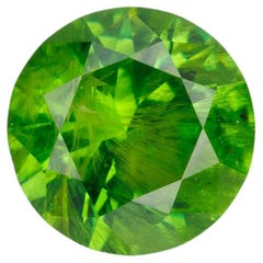 Faceted russian demantoid garnet 0.44 ct