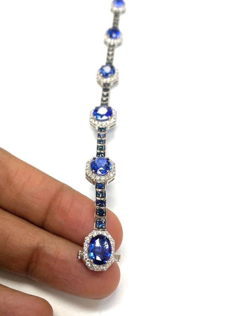 Goshwara Sapphire and Diamond Bracelet For Sale 2