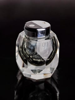 Faceted Sommerso Lighter by Seguso, Murano, Italy, 1970's