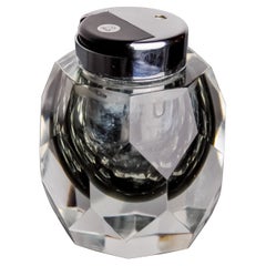 Faceted Sommerso Lighter by Seguso, Murano, Italy, 1970's