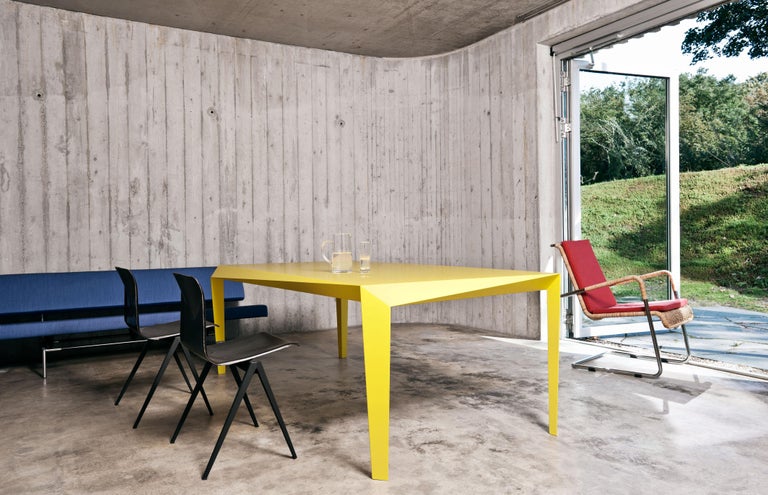 Dutch Faceted Volt Table, 'Yellow' by Reinier de Jong For Sale