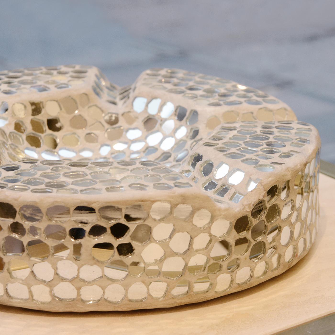 Hand-Crafted Facets Clear Ashtray For Sale