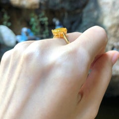 Facetted Opal Ring Set in 18 Karat Gold Settings