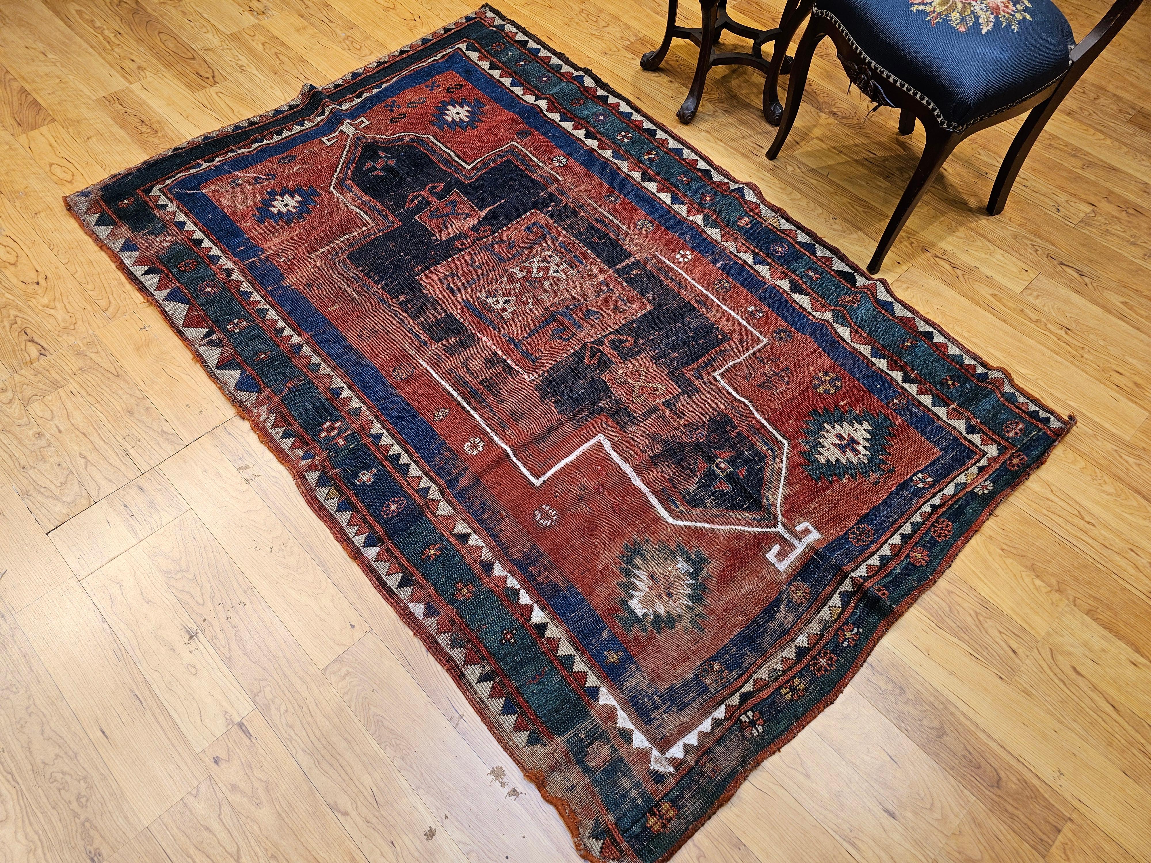 Fachralo Kazak Alfombra de Oración Caucásica en venta 7