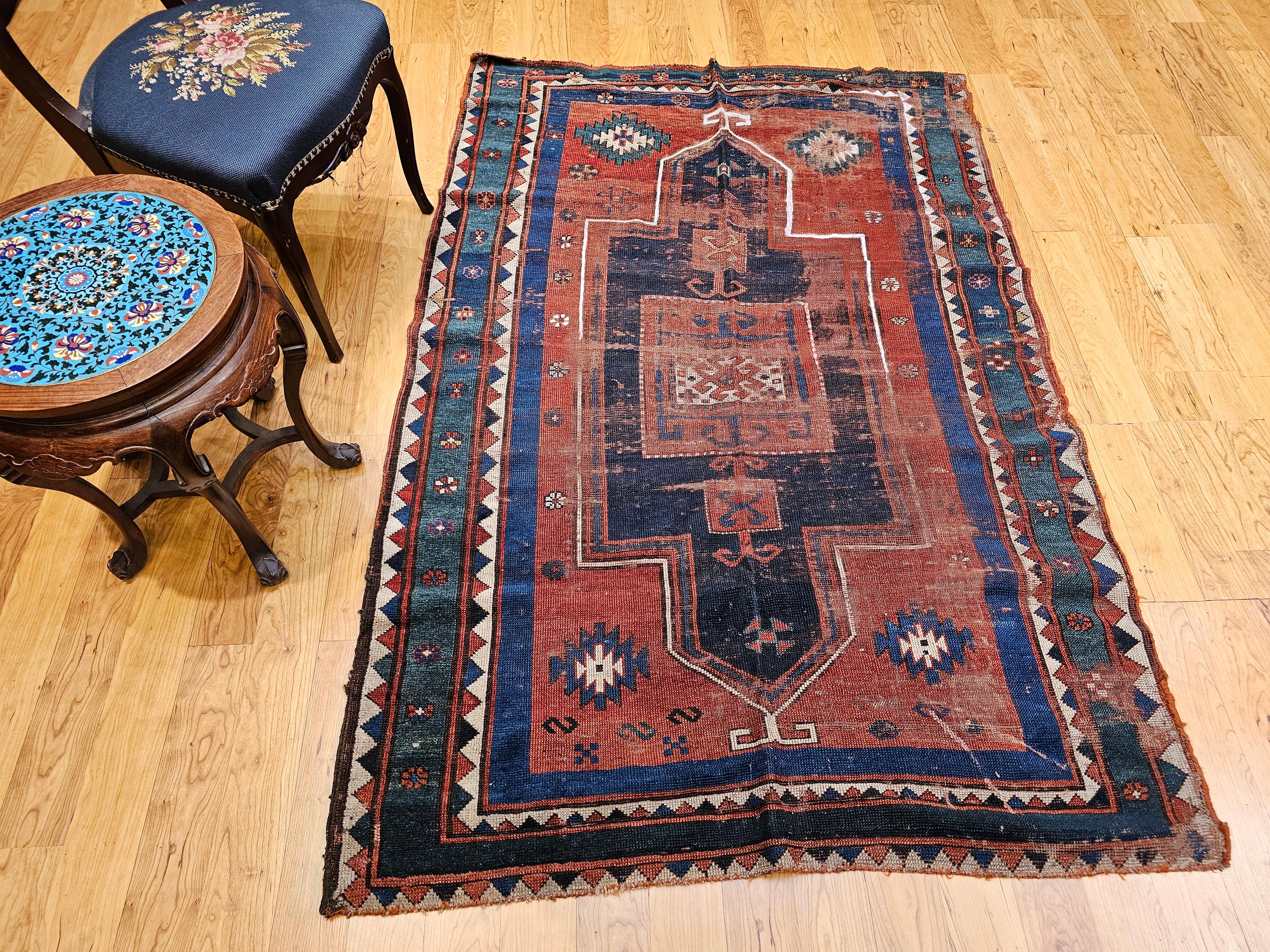 Fachralo Kazak Alfombra de Oración Caucásica en venta 12